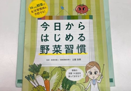 野菜習慣のパンフレットを出版！